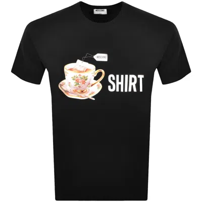 MOSCHINO MOSCHINO LOGO T SHIRT BLACK