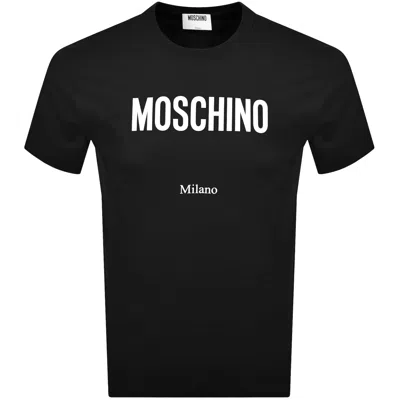 MOSCHINO MOSCHINO LOGO T SHIRT BLACK