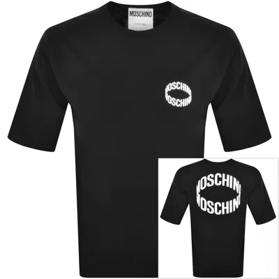 Moschino Logo T Shirt Black