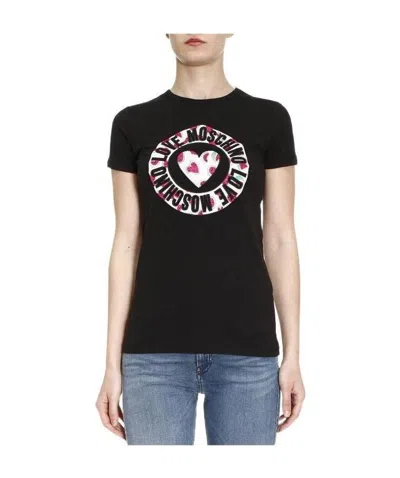 Moschino Logo T-shirt In Black