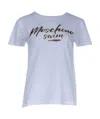 Moschino Logo T-shirt In Blue