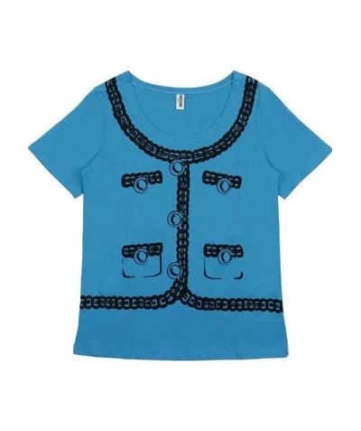 Moschino Logo T-shirt In Blue
