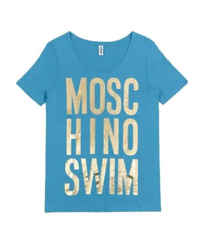 Moschino Logo T-shirt In Blue