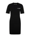 Moschino Logo T-shirt Dress In Black
