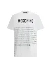 Moschino Couture Message Print T-shirt In White