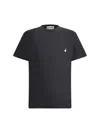 Moschino T-shirt Goose Embroidery In Fantasia Nero