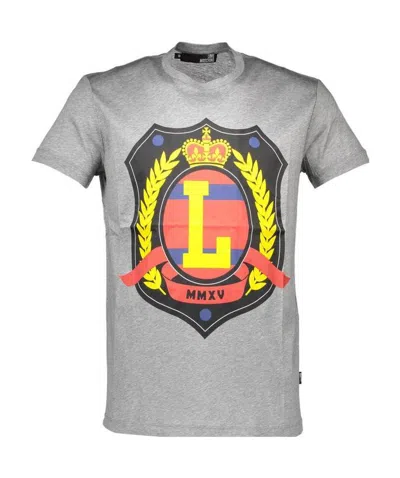 Moschino Logo T-shirt In Gray