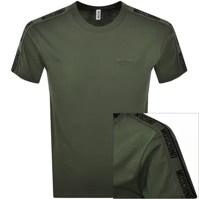 Moschino Logo T Shirt Green