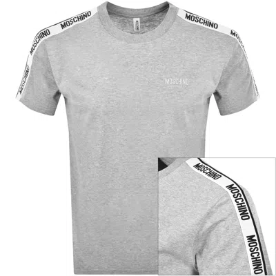 Moschino Logo T Shirt Grey In Gray