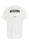 Moschino Cotton T-shirt With Contrasting Logo Detail In Multi