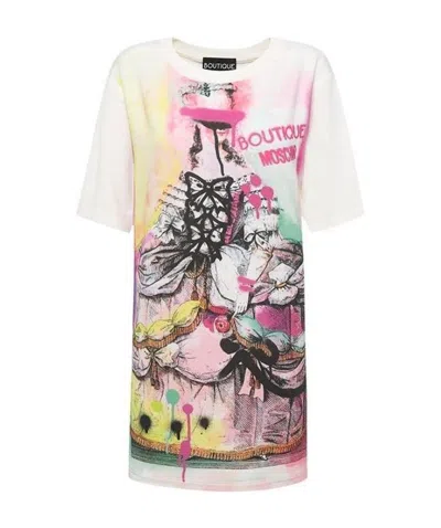 Moschino Logo T-shirt In Multicolor