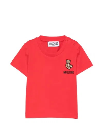 Moschino Babies' Logo T-shirt In Red