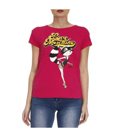 Moschino Logo T-shirt In Red