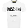 Moschino Couture Man T-shirt White Size L Organic Cotton In White