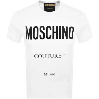 MOSCHINO MOSCHINO LOGO T SHIRT WHITE