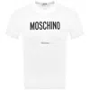 Moschino Logo T Shirt White In White
