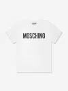 Moschino Logo Logo Short-sleeved T-shirt In White