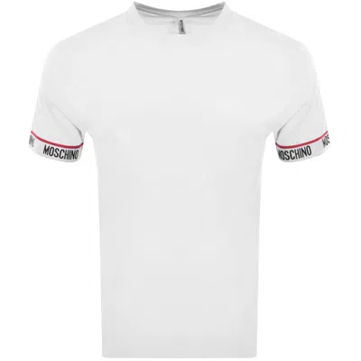 Moschino Logo T Shirt White In Nero