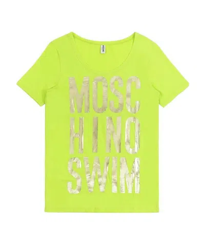 Moschino Logo T-shirt In Yellow