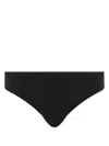 Moschino Logo-tape Briefs In Black