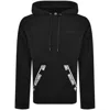 Moschino Logo Detailed Drawstring Hoodie In Black