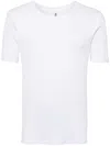 Moschino Logo-tape Ribbed T-shirt In White