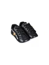 Moschino Logo-tape Sneakers In Black