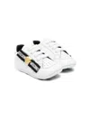 Moschino Logo-tape Sneakers In White
