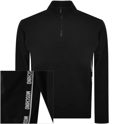 Moschino Logo Tape Sweatshirt Black
