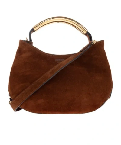 Moschino Logo Tote Bag In Brown