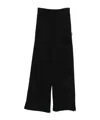 Moschino Wide-leg Trousers With High Waist In Black