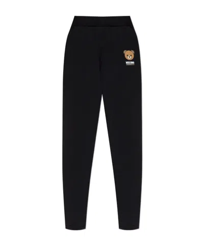 Moschino Teddy Bear Track Pants In Black