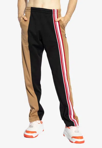 Moschino Logo-patch Track Pants In Multicolor