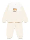 Moschino Logo Tracksuit In Neutrals