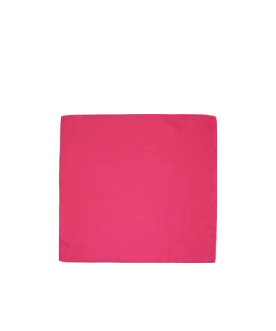Moschino Logo Twill Scarf In Pink