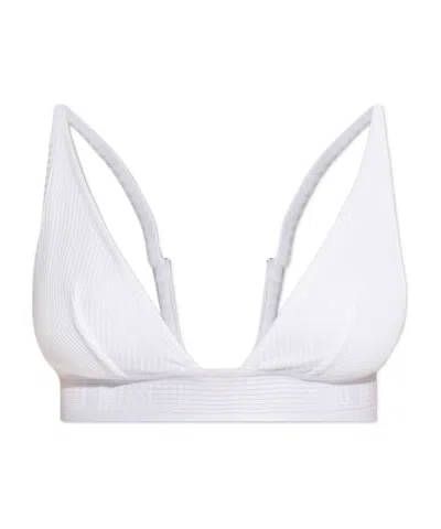 MOSCHINO MOSCHINO LOGO-UNDERBAND TRIANGLE-CUP RIBBED BRA