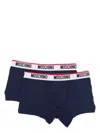 Moschino Teddy Bear-motif Boxers (pack Of Two) In Blue
