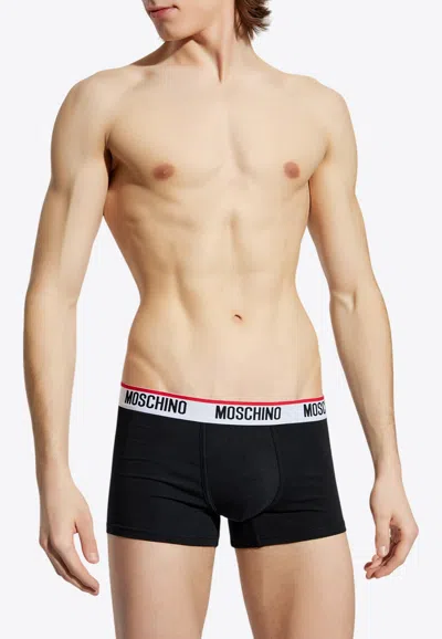Moschino Logo Waistband Boxers - Set Of 3