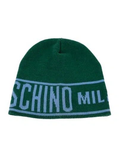 Pre-owned Moschino Logo Wool Beanie In Multi