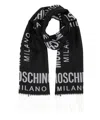 MOSCHINO LOGO WOOL SCARF