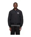 Moschino Logo Zipper Cotton Suit In Black