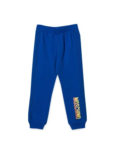 Moschino Logoed Pants In Transparent