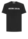Moschino Logoed T-shirt In Black