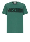 Moschino Logo-print Cotton T-shirt In Green