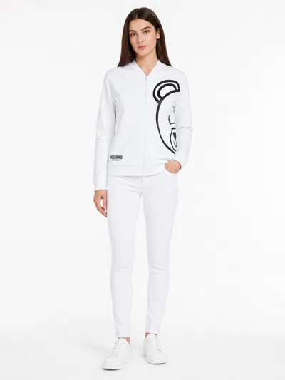 Moschino Logo-graphic Sweatshirt In White