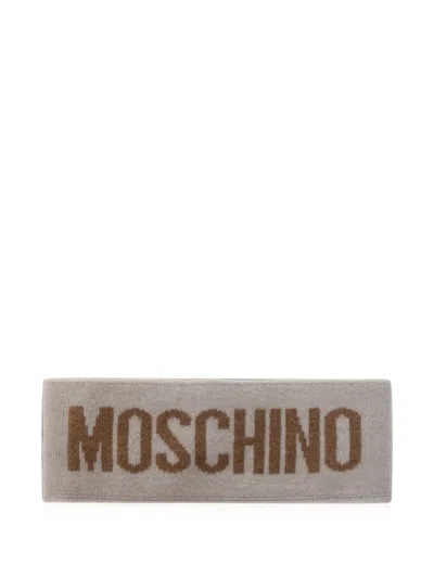 Moschino Logo-intarsia Headband In Purple