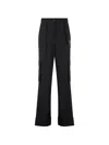 Moschino Logo-patch Cargo Pants In Black