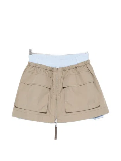 Moschino Logo-patch Pocket Shorts In Gray