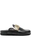 Moschino Couture Couture Sabo With Logo Lettering In Black