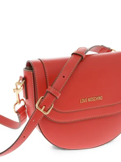 Moschino Logo-plaque Saddle Bag